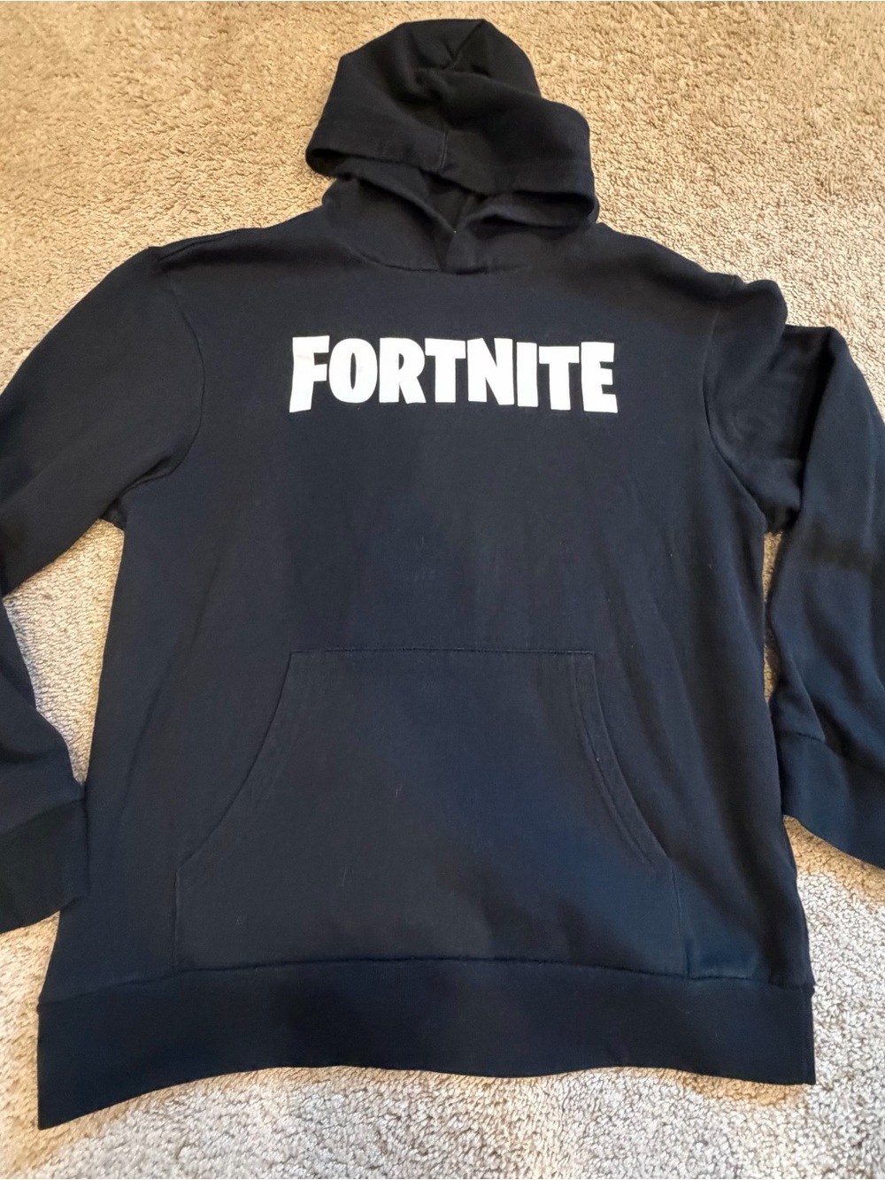 Kids XXL Black Hoodie Sweatshirt Fortnite